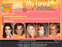 Tablet Screenshot of mylovedcelebs.com